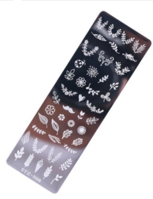 Blaszki do stempli na paznokcie [WZÓR LIŚCIE 2]