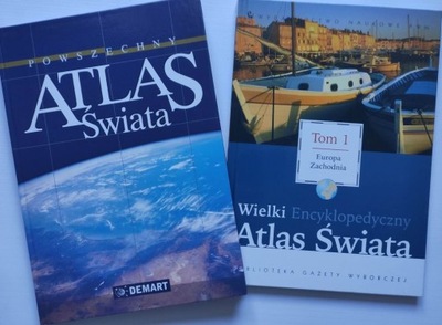 Powszechny Atlas Świata + gratis Europa Zachodnia