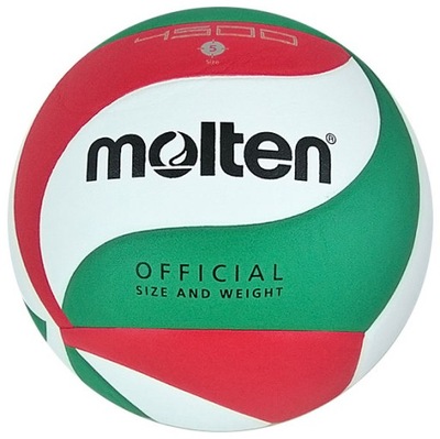 Piłka siatkowa Molten V5M4500 biało-czerwono-zielona R. 5