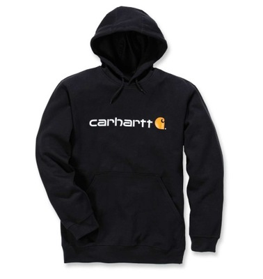 CARHARTT bluza z kapturem czarna kangurka logo L