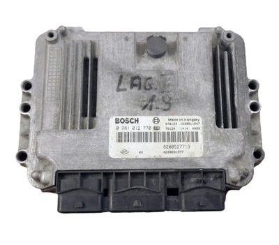 Блок керування renault laguna 0281012770 8200527713 фото №1