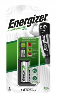 ŁADOWARKA DO BATERII ENERGIZER 2xAA 2000 mAh BATERIE