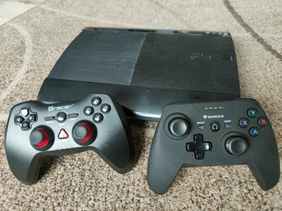 PS3 SuperSlim 500GB+CFW/HFW 4.90+2xPad+Free GameShop