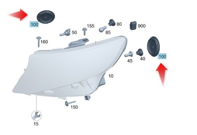 Заглушка лампи vito mercedes w447 a4478201500 фото №1