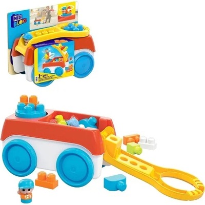 Mattel Mega Bloks: Wagon z figurką i kostkami (HHN00)