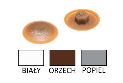 Zaślepka konfirmatu maskująca popiel 100 szt.