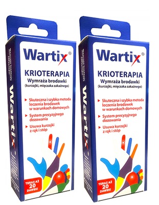 WARTIX DO WYMRAŻANIA KURZAJEK BRODAWKEK 2 SZTUKI