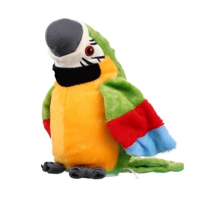 Mówiący ptak zabawki pluszaki dla dzieci zabawki dla papug