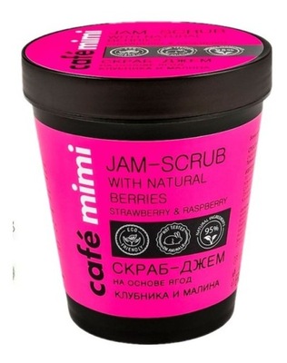 Cafe Mimi Scrub do ciała truskawki maliny 220 ml