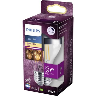 Żarówka LED Philips E27 7.2W 650lm 2700K