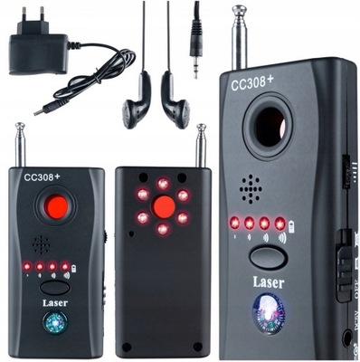 Wykrywacz Podsłuchów detektor Kamer CC308 GPS GSM