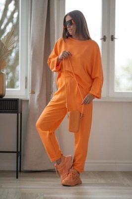 Komplet BASTET new collection spodnie&bluza pomarańczowy S