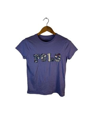 Koszulka damska Ralph Lauren fioletowa logo S