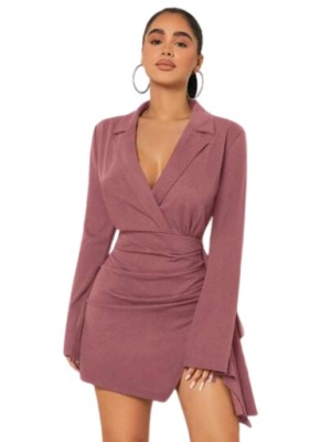 SHEIN SUKIENKA RÓŻOWA MINI KOKTAJLOWA 36 ŁWK