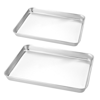 2pcs Trays Racks Baking Tray for Outdoor Barbecue