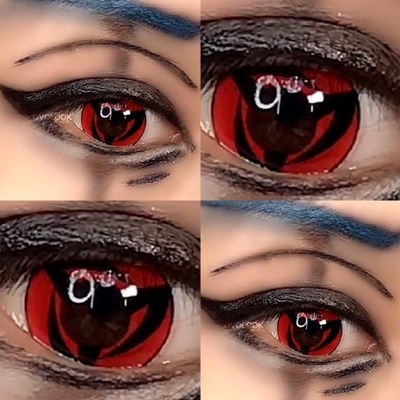 COSPLAY soczewki kontaktowe Sharingan Halloween ko