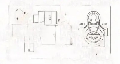 Стартер 063721421010 magneti marelli citroen фото №1