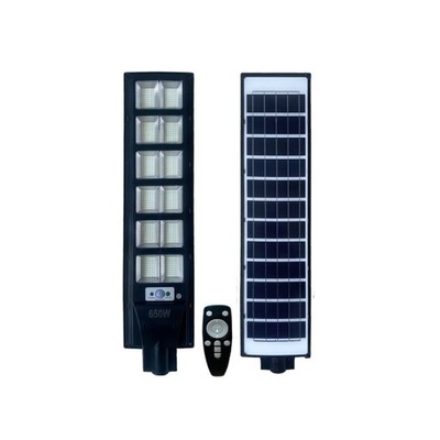 Lampa uliczna LED 650w głownia latarniowa solarna 6500K z pilotem zewnętrzn