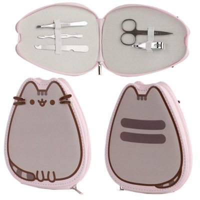 PUSHEEN manicure obcinacz pilnik pęseta nożyczki