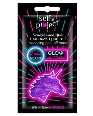 Selfie Project Glow In Violet, Maska do twarzy 10g
