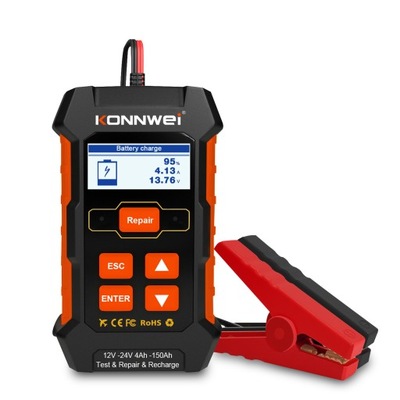 KONNWEI KW520 12V 24V Car Battery Tester Charger