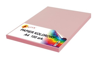 Papier kolorowy A4 80g różowy pastelowy2 100 ark