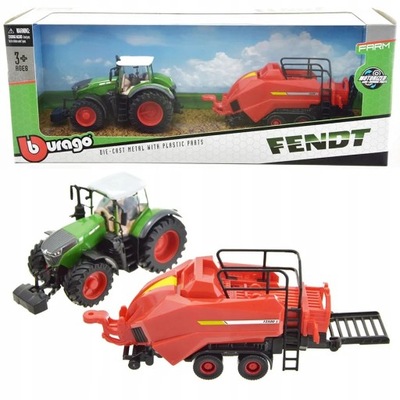 Bburago Traktor Fendt z prasą 1:32 model