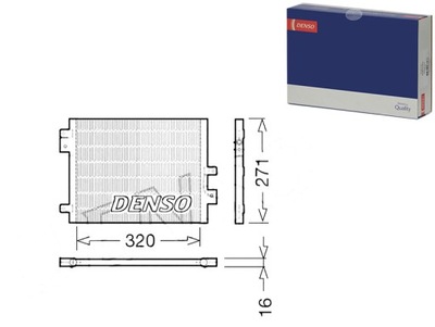 Конденсатор радіатор кондиціонера [denso] фото №1