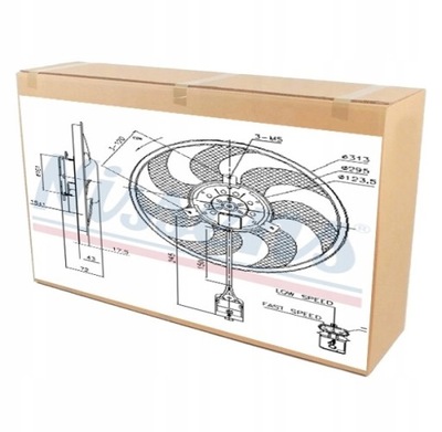 ВЕНТИЛЯТОР РАДИАТОРА NISSENS DO OPEL ASTRA H 2.0