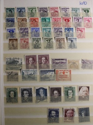 Zestaw znaczków Austria W10