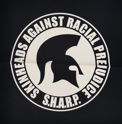 S.H.A.R.P. duża naszywka EKRAN Skinhead przeciwko uprzedzeniom rasowym punk