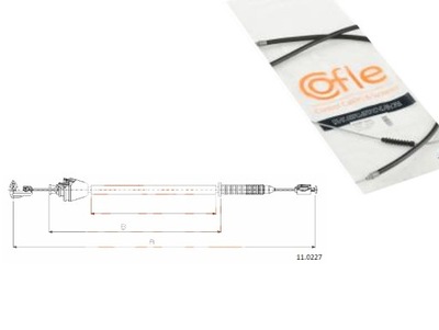 CABLE GAS COFLE 11.0227 RENAULT MEGANE D TD 96- COFLE  
