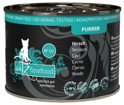 Karma mokra Catz Finefood Purrrr N.121 Jeleń 200g