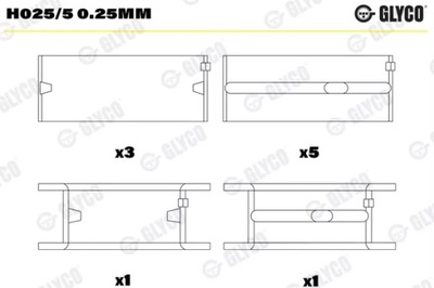 ĮVORĖS GL.VW 0,9-1,8 H025/5 0.25MM GLYCO MOVA GUOLIO VELENO ALKŪNINIO 