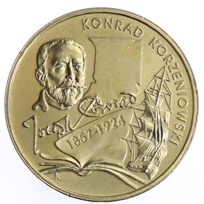 Moneta okolicznościowa 2 zł Konrad Korzeniowski - 2007 r.