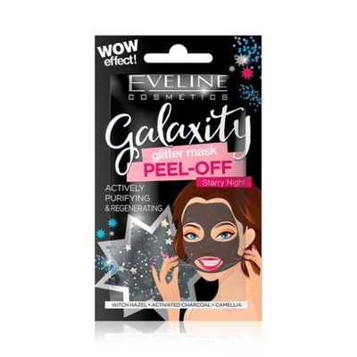 Eveline Galaxity Glitter Mask peel-off Czarna