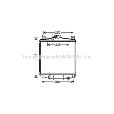 CHLODNICA, SISTEMA DE REFRIGERACIÓN DEL MOTOR AVA QUALITY COOLING SZ2059  