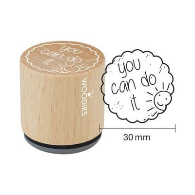 Stempel gumowy Woodies You can do it (WE1309)