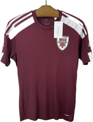 Sportowa koszulka męska bordowa ADIDAS AC Soccer Club UNITED r. S