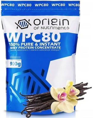 ORIGIN WPC80 900g BIAŁKO KONCENTRAT WPC SMAK: WANILIOWY