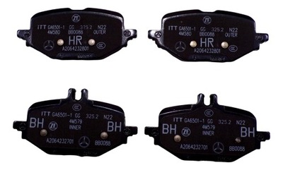 Mercedes w206 w214 тормозные колодки тормозные задняя оригинальный номер фото №1