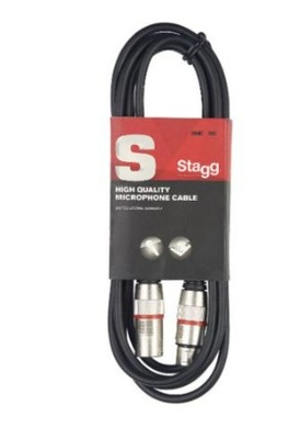 STAGG SMC6-RD kabel mikrofonowy 6m (XLR/XLR)