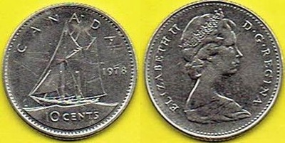 KANADA 10 CENTS 1978 r.