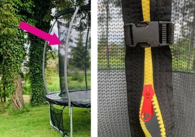 Siatka Wewnętrzna do Trampoliny Sport Max 8ft Różowa