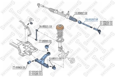 TERMINAL BARRA FIAT PUNTO 1.4 TURBO MULTI AIR 12-  