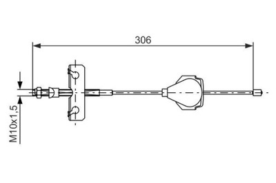 BOSCH 1 987 477 990 CIEGLO, HAMULEC AUTÓNOMO  