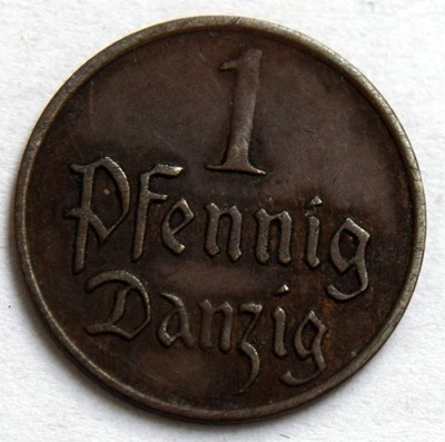 WOLNE MIASTO GDAŃSK - 1 FENIG 1926