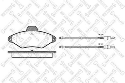 ZAPATAS DE FRENADO CITROEN XANTIA 99-03 PARTE DELANTERA  