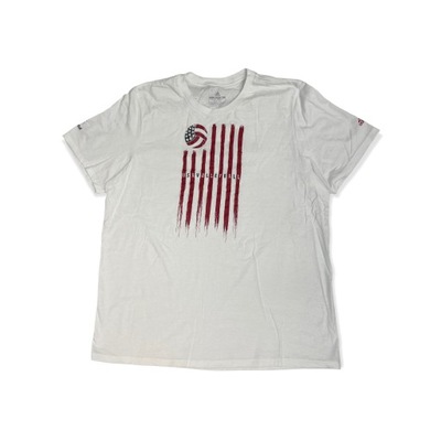 Biały t-shirt męski ADIDAS USA siatkówka M