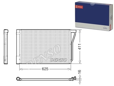 КОНДЕНСАТОР КОНДИЦИОНЕРА BMW 5 F10 6 F12 6 F13 4.4 09.11-06.18 DENSO фото